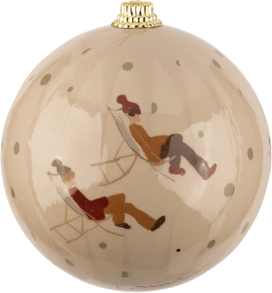 Изображение Шар 7,5см пластик Купман перламутр с рисунком Купман Интернэшнл , 1 шт