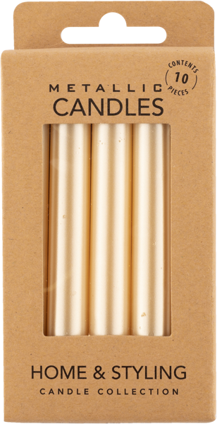 Изображение Свеча 10см Купман бежевая металлик мини Купман Интернэшнл , 1 шт