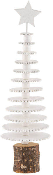 Изображение Елочка 25см настольная Купман белая со звездой Купман Интернэшнл , 1 шт