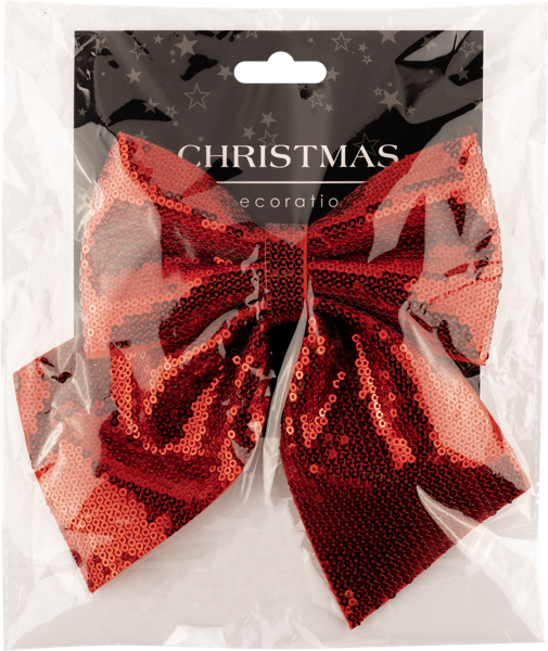 Изображение Бант 17см Купман красный блестящий Купман Интернэшнл , 1 шт