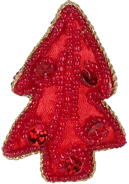 Изображение Подвеска 6см текстиль Купман цветные фигурки с бисером Купман Интернэшнл , 1 шт