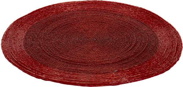 Изображение Салфетка 30см сервировочная Купман бисер красная Купман Интернэшнл , 1 шт