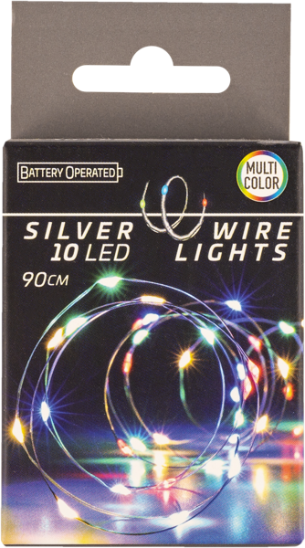 Изображение Электрогирлянда 1м Купман 10 цветных ЛЕД ламп нить Купман Интернэшнл к/у, 1 шт