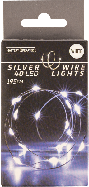 Изображение Электрогирлянда 1,95м Купман 40 холодных ЛЕД ламп нить Купман Интернэшнл к/у, 1 шт