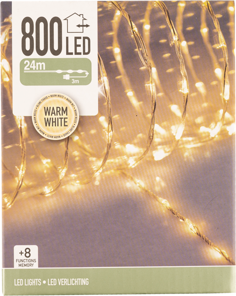 Изображение Электрогирлянда 24м Купман 800 теплых ЛЕД ламп Купман Интернэшнл к/у, 1 шт
