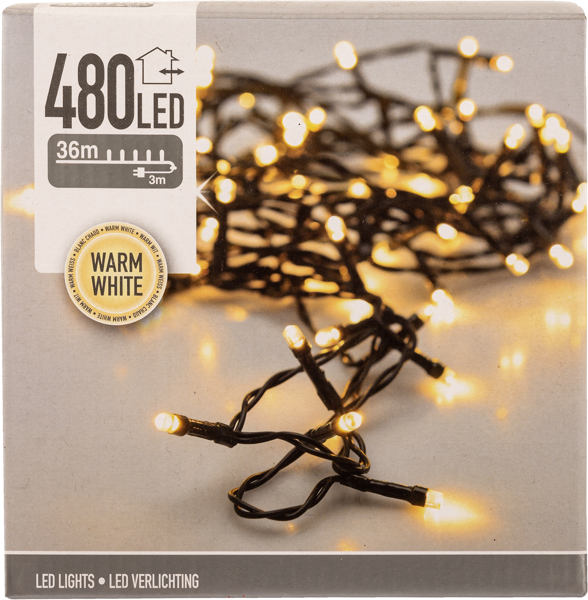 Изображение Электрогирлянда 36м Купман 480 теплых ЛЕД ламп Купман Интернэшнл к/у, 1 шт