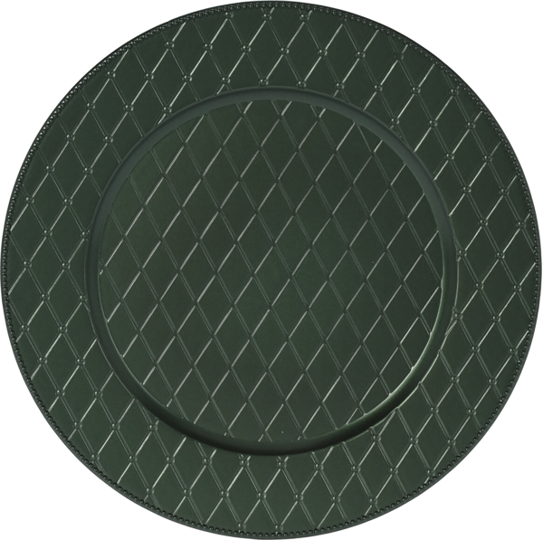 Изображение Тарелка 33см декоративная Купман темно-зеленая Купман Интернэшнл , 1 шт