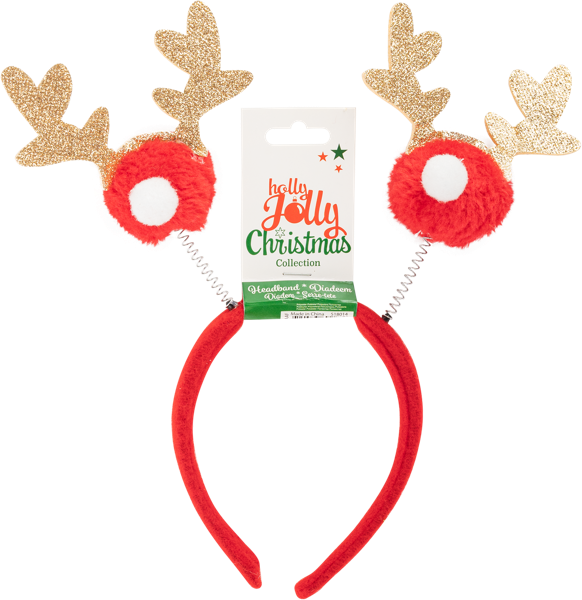 Изображение Ободок 28см карнавальный Купман олени на пружинках Купман Интернэшнл , 1 шт