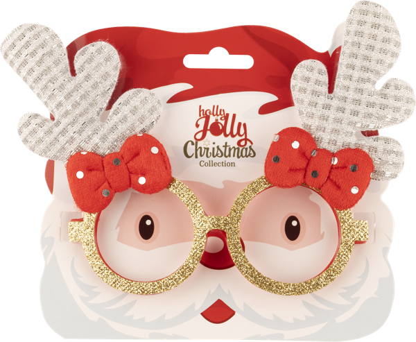 Изображение Очки 26см карнавальные Купман с рожками и бантом Купман Интернэшнл , 1 шт