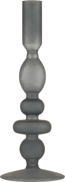 Изображение Подсвечник 22см стекло Купман светло-синий белый Купман Интернэшнл , 1 шт