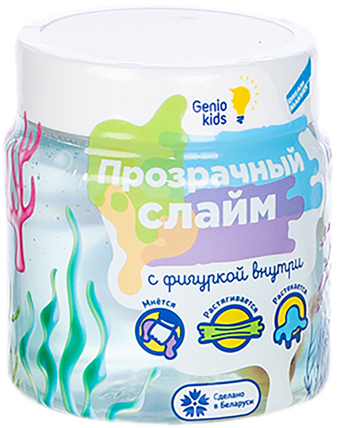 Изображение Игрушка антистресс Дженио кидс мялка-жмялка прозрачная Дженио Кидс п/у, 1 шт