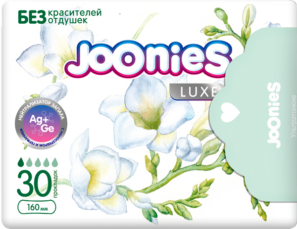 Изображение Прокладки ежедневные Джунис люкс ультратонкие 160мм Гуанджоу Тауе м/у, 30 шт