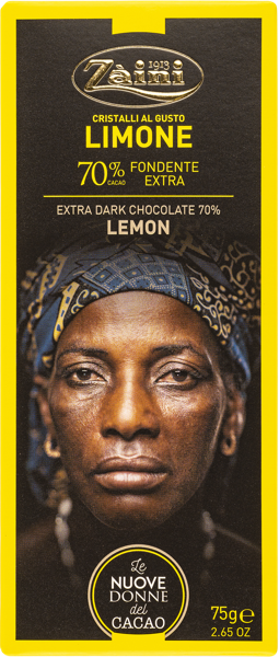 Изображение Шоколад горький 70% Заини лимон Луиджи Заини кор, 75 г