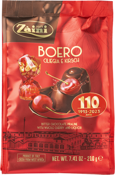 Изображение Конфеты в темном шоколаде Заини вишневый ликер Луиджи Заини м/у, 210 г