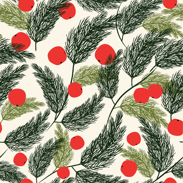 Изображение Бумага 70*100см упаковочная Би Смарт кристмас елки Созидание м/у, 1 шт