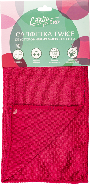 Изображение Салфетка 30см универсальная Юл Лав эстетик микрофибра Юл Лав к/у, 1 шт