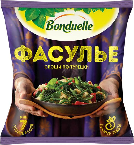 Изображение Овощная смесь замороженная Бондюэль Фасулье Бондюэль м/у, 400 г