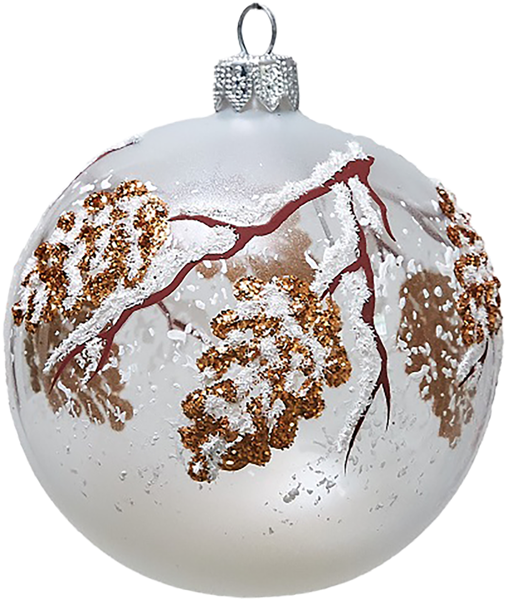 Изображение Шар №5 Шишечки стекло Ёлочка С 1859 Клинская игрушка к/у, 1 шт