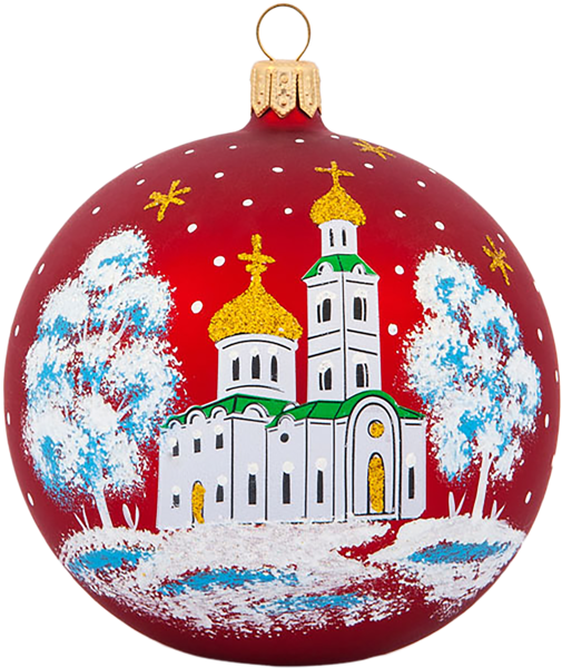 Изображение Шар 5 Просторы стекло Ёлочка С1075 Клинская игрушка к/у, 1 шт