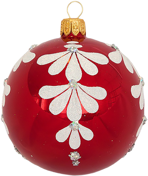 Изображение Шар 4 Серьги стекло Ёлочка С1936 Клинская игрушка к/у, 1 шт