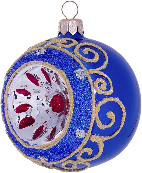 Изображение Шар 4 Огонёк стекло Ёлочка С 2243 с прожектором Клинская игрушка к/у, 1 шт