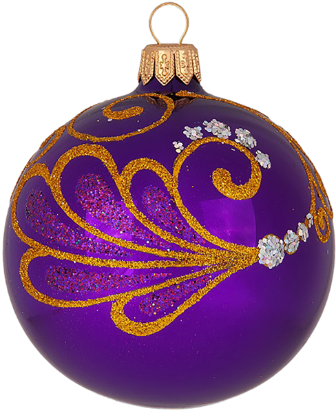 Изображение Шар 4 Вариация 7,5см стекло Ёлочка С2088 Клинская игрушка к/у, 1 шт