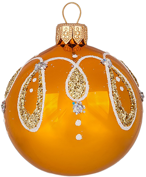 Изображение Шар 3 Дебют стекло Ёлочка Д62мм С2082 Клинская игрушка к/у, 1 шт