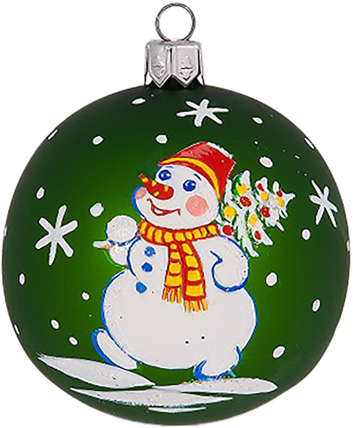 Изображение Шар 2 Мечта стекло Ёлочка С1923 Клинская игрушка к/у, 1 шт