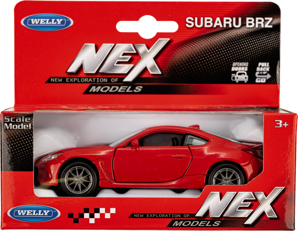 Изображение Машина 1:38 в ассортименте Велли субару brz Велли Фэктори ЛТД к/у, 1 шт