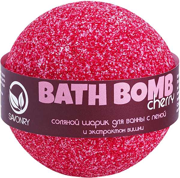 Изображение Гейзер для ванны Савонри вишня с пеной Савонри ООО м/у, 145 г