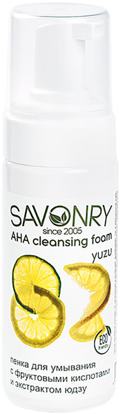 Изображение Пенка для сухой кожи лица Савонри АНА-кислоты, юдзу питание Савонри ООО п/у, 150 мл