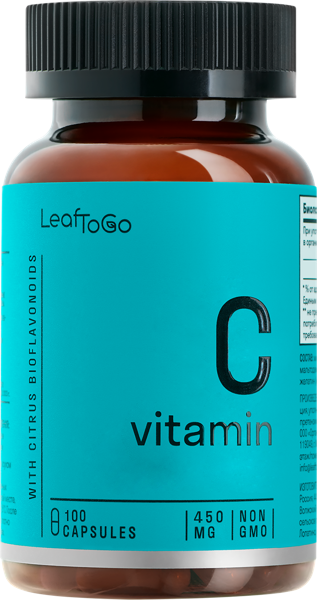 Изображение Комплекс витаминный ЛифТуГоу витамин С Органик Тренд п/б, 100 шт