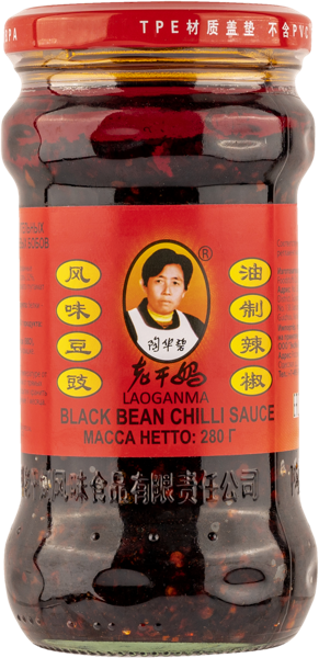 Изображение Соус Острый Лао Ган Ма из черных соевых бобов Гуиянг Нанминг с/б, 280 г