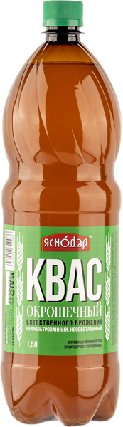 Изображение Квас живого брожения Яснодар окрошечный Пересвет п/б, 1,5 л