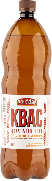 Изображение Квас живого брожения Яснодар домашний Пересвет п/б, 1,5 л