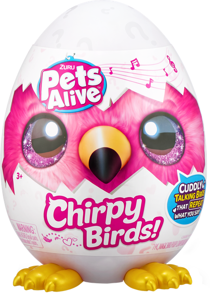 Изображение Набор игровой интерактивный Пэтс алайв птица-повторюшка Зуру п/у, 1 шт