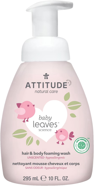 Изображение Пенка для купания 0+ Аттитюд БИО без запаха 2в1 Био Спектра п/у, 295 мл