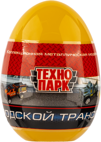 Изображение Машина яйцо-сюрприз 7,5см Технопарк городской транспорт Шанту Сити к/у, 1 шт