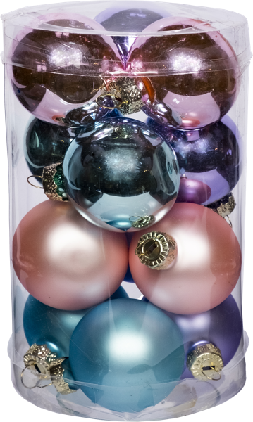 Изображение Шар 4см стекло Мэджик Тайм нежный микс Феникс-Презент п/у, 12 шт