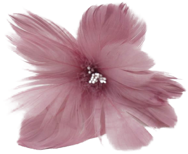 Изображение Цветок 10*13см розовый Мэджик Тайм из гусиного пера Феникс-Презент м/у, 1 шт