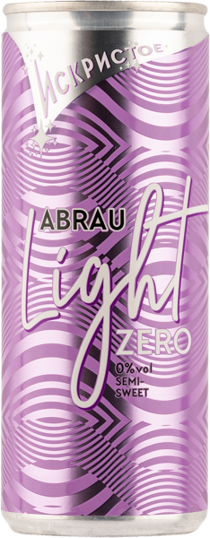 Изображение Напиток белый игристый п/сл Абрау Лайт зеро безалкогольный ООО Лоза ж/б, 0,25 л