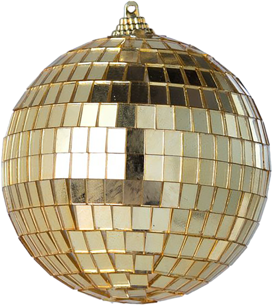 Изображение Шар 8см Мэджик Тайм диско золотистый Феникс-Презент м/у, 1 шт