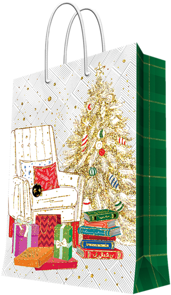 Изображение Пакет 26*32см бумажный Мэджик Пак новогодний уют Феникс-Презент , 1 шт