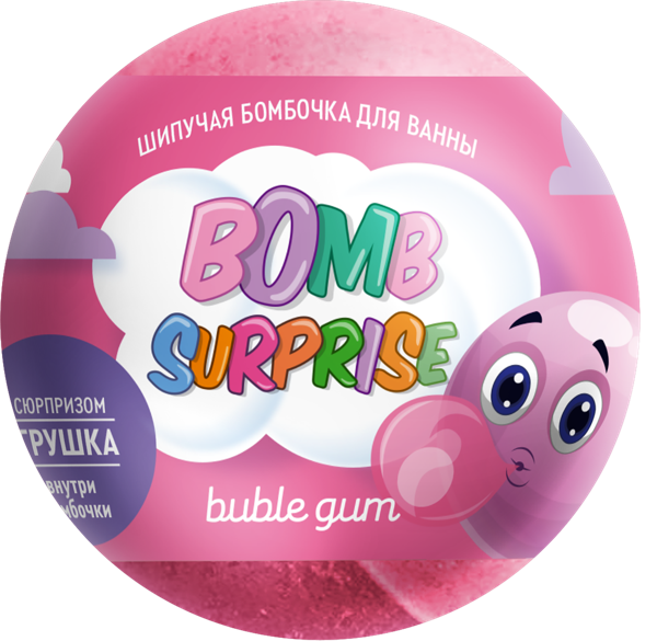 Изображение Гейзер для ванны с игрушкой Бомб сюрпрайз баббл гам Фитокосметик м/у, 115 г