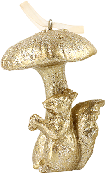 Изображение Елочное украшение 6,5см Хофф золотой грибочек Хофф Интерьер , 1 шт