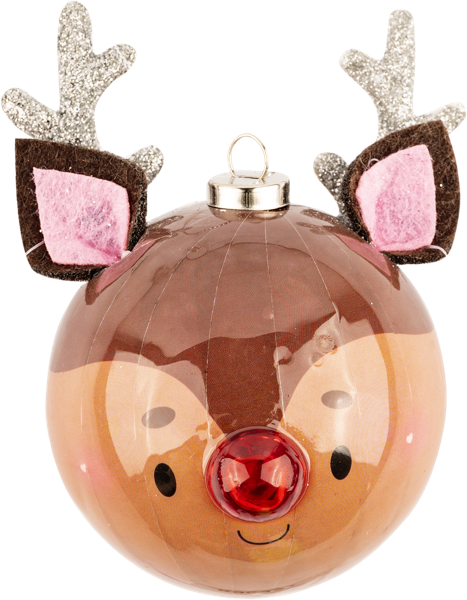 Изображение Шар 6,5см пластик Хофф сумасшедший олень Хофф Интерьер , 1 шт
