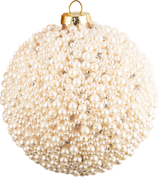 Изображение Шар 10см стекло Хофф жемчужный цветной Хофф Интерьер , 1 шт