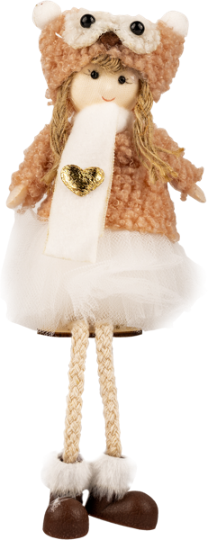 Изображение Фигурка 21см белая Хофф кукла в шубке фэнтези Хофф Интерьер , 1 шт