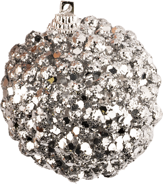 Изображение Шар 6см пластик Хофф искрящиеся шарики Хофф Интерьер , 1 шт