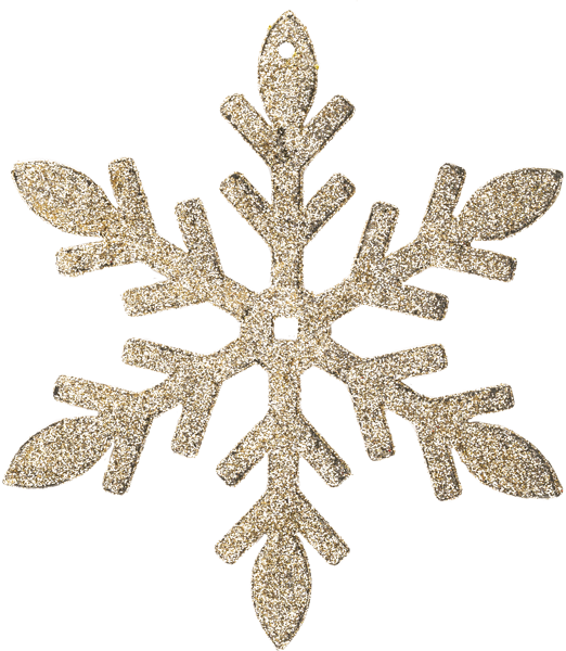 Изображение Елочное украшение с блестками Хофф снежинка шампань в асс Хофф Интерьер , 1 шт